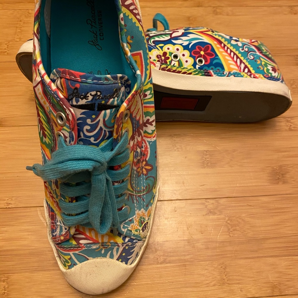 Blue paisley jack Purcell converse size 11